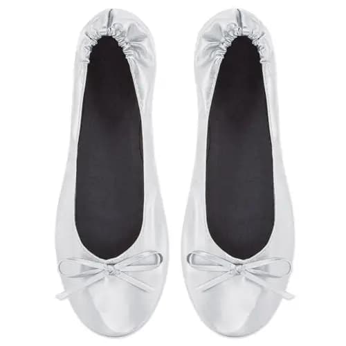 ZAPATILLA PLEGABLE ORO (12 PARES) "BALLET"