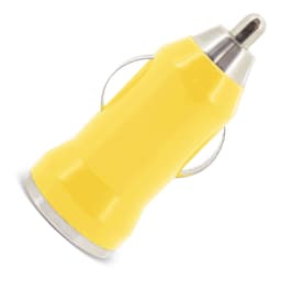 CARGADOR DE COCHE USB AMARILLO