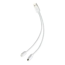 CARGADOR CONEXION MICRO USBREON BLANCO