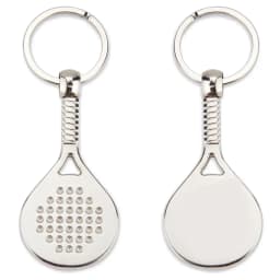 LLAVERO RAQUETA METALICO