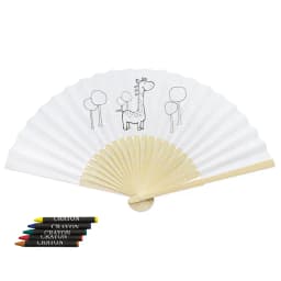 ABANICO "CHILDREN" JIRAFA