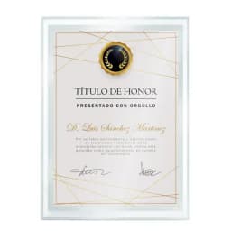 MARCO CRISTAL DIPLOMA A5 "BISELA"