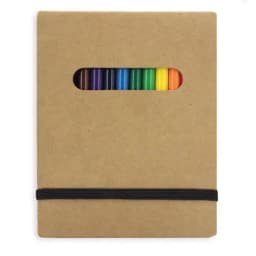 LIBRETA DE COLOREAR CON CAJITA12 COLORES "PINTUR"
