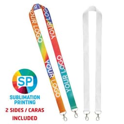 LANYARD SUBLIMACION DOBLE CARA 2 MOSQUETONES"NAYA"