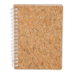 LIBRETA CON ANILLAS BLANCAS CORCHO NATURAL