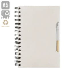 CUADERNO A5 CON BOLIGRAFO ECO "GREEN LIFE"