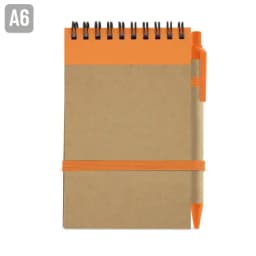 BLOC DE NOTAS CON BOLIGRAFO RECICLADO "MAEL"