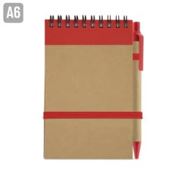 BLOC DE NOTAS CON BOLIGRAFO RECICLADO "MAEL"