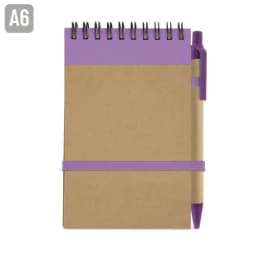 BLOC DE NOTAS CON BOLIGRAFO RECICLADO "MAEL"