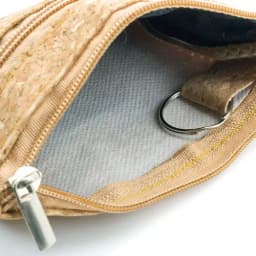 MONEDERO CORCHO DOBLE CREMALLERA "NATUR"