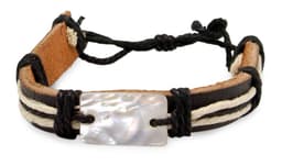 PULSERA PIEL/NACAR "MAGALUF"