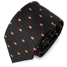 CORBATA BANDERA ESPAÑA NEGRA "CHAMBERÍ"