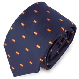 CORBATA BANDERA ESPAÑA NEGRA "CHAMBERÍ"