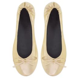 ZAPATILLA PLEGABLE ORO (12 PARES) "BALLET"