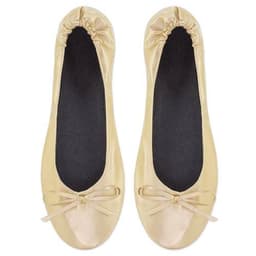 ZAPATILLA PLEGABLE ORO (12 PARES) "BALLET"