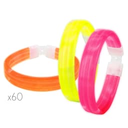 PULSERAS LUMINOSAS "NEÓN PARTY" (PACK DE 60)