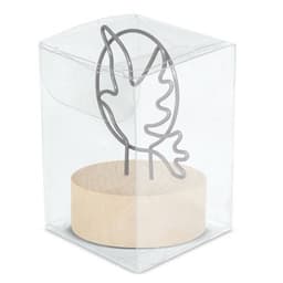 MEMO CLIP CON BASE DE MADERA "ESPÍRITU"