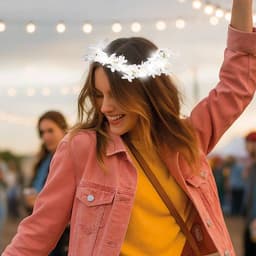 DIADEMA FLORES LUMINOSAS "CELESTIAL"