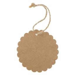 ETIQUETA KRAFT FESTONEADA "BETSY" (1 PACK 100 UD)