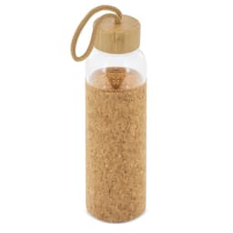 BOTELLA CRISTAL TAPON BAMBU/CORCHO "ZASI"