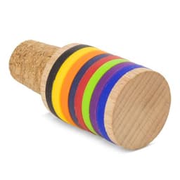 TAPÓN CORCHO Y MADERA CON ANILLAS IDENTIFICADORAS PARA COPAS “TRIANA”
