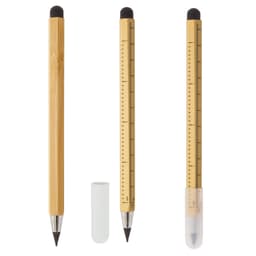 LÁPIZ INFINITO DE BAMBÚ CON PUNTERO Y REGLA "EVER"