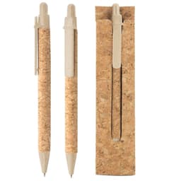 BOLIGRAFO CORCHO/FIBRA DE TRIGO CON FUNDA CORCHO