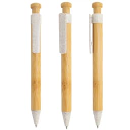 BOLIGRAFO DE BAMBÚ Y FIBRA DE TRIGO "KOBAX"