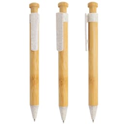 BOLIGRAFO DE BAMBÚ Y FIBRA DE TRIGO "KOBAX"