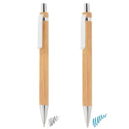 SET BOLIGRAFO Y PORTAMINAS BAMBÚ "BOMBAT"
