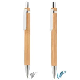 SET BOLIGRAFO Y PORTAMINAS BAMBÚ "BOMBAT"