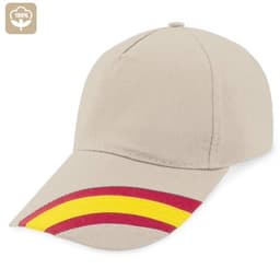 GORRA NACIONAL 5 PANELES ALGODN PEINADO "DEVA"
