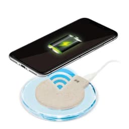 CARGADOR INALAMBRICO "METRA" FIBRA DE TRIGO