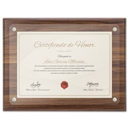 MARCO DE MADERA DIPLOMA A4 "EXCELENCIA"