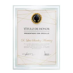 MARCO CRISTAL DIPLOMA A5 "BISELA"