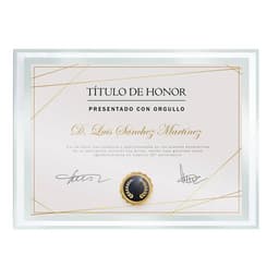 MARCO CRISTAL DIPLOMA A5 "BISELA"