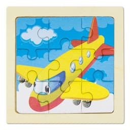 SET DE 5 PUZZLES EN MADERA NATURAL "JUNIOR"