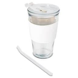 VASO 450 ML CON PAJITA DE CRISTAL "DELICATESSEN"