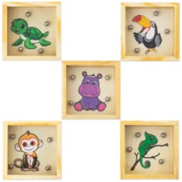 SET 5 LABERINTOS DE MADERA "JUNGLE"