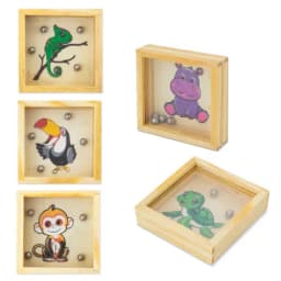 SET 5 LABERINTOS DE MADERA "JUNGLE"