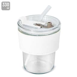 VASO 330 ML CON PAJITA DE CRISTAL "DELICATESSEN"