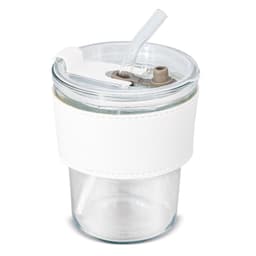 VASO 330 ML CON PAJITA DE CRISTAL "DELICATESSEN"