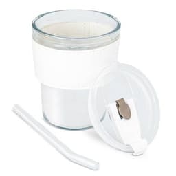 VASO 330 ML CON PAJITA DE CRISTAL "DELICATESSEN"