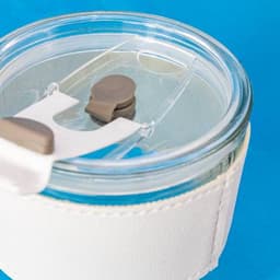 VASO 330 ML CON PAJITA DE CRISTAL "DELICATESSEN"