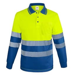 POLO MANGA LARGA CON BOLSILLO Y BANDAS REFLECTANTES “QVO”