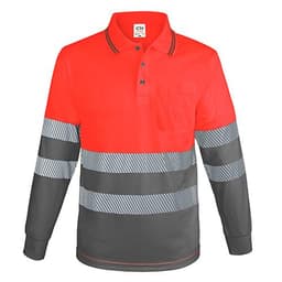 POLO MANGA LARGA CON BOLSILLO Y BANDAS REFLECTANTES “QVO”