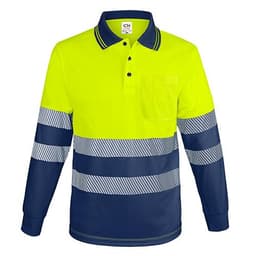 POLO MANGA LARGA CON BOLSILLO Y BANDAS REFLECTANTES “QVO”