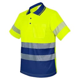 POLO CON BOLSILLO Y BANDAS REFLECTANTES ELÁSTICAS “QVO”