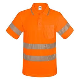 POLO CON BOLSILLO Y BANDAS REFLECTANTES ELÁSTICAS “QVO”