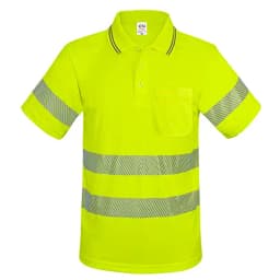 POLO CON BOLSILLO Y BANDAS REFLECTANTES ELÁSTICAS “QVO”